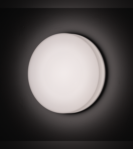 LED плафониера със сменяема мощност и цветна температура, 18/24/30W, 3000/4000/5000K, IP54, IK08   бяла Кръг