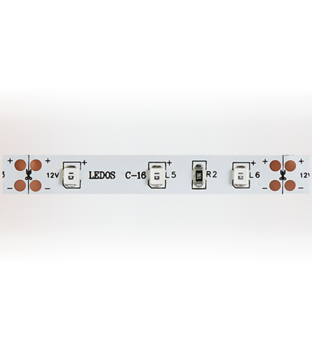 LED лента червена IP65 5м E14 12V DC 120° 4.8W/m Red SMD 2835