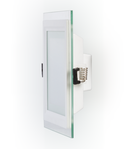 LED стъклен панел квадрат IP44  220V-240V AC 120° 12W 4200K SMD 2835