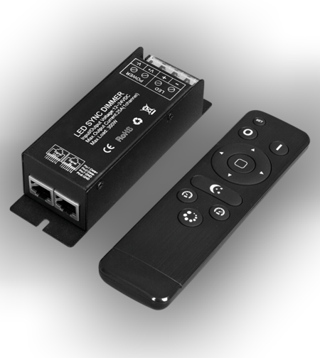 RF контролер за едноцветно LED осветление, 25А  12-24V DC  300W(12V)