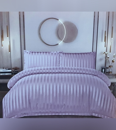 Спално бельо 4 части Тъмно Лилав сатен