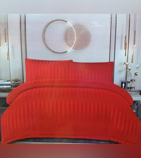 Спално бельо 4 части Сатен в червено