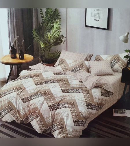 СПАЛНО БЕЛЬО 6 ЧАСТИ С ЛАСТИК  100% Фин Памук