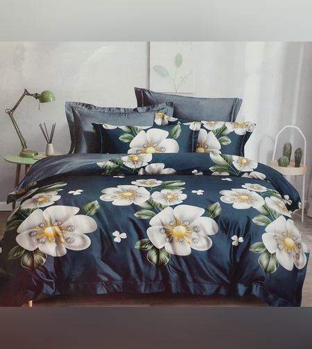 СПАЛНО БЕЛЬО 6 ЧАСТИ С ЛАСТИК  100% Фин Памук