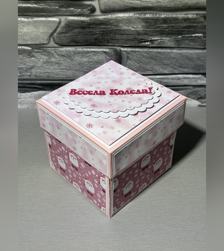 Коледна експлодираща кутия със свещ