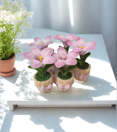 Мини лилия- Pink Powder