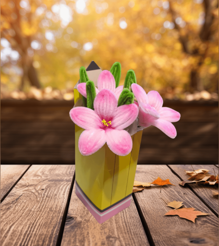 Вечен букет за учител-Light pink