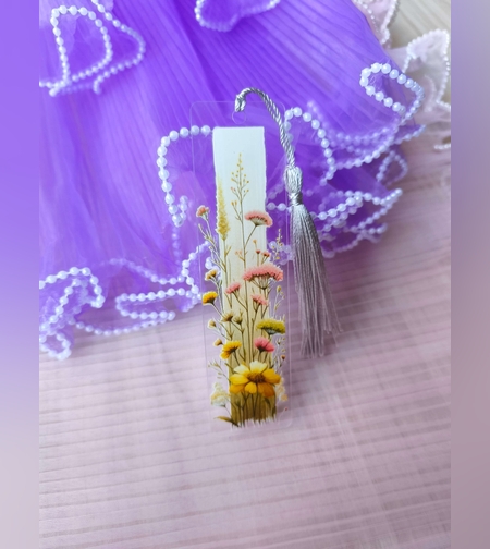 Акрилен книгоразделител -Wildflower 0012