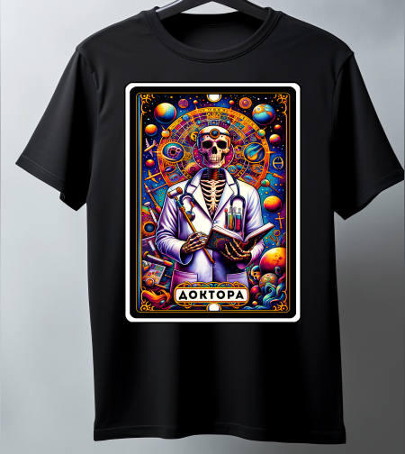 Мъжка Тениска „Доктора“ – Таро Арт Серия-Различни цветове