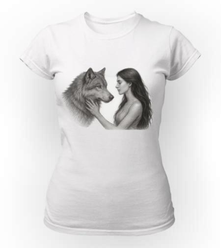 Тениска Момичето и вълкът!