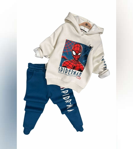 Ватиран детски комплект Spider-Man с качулка