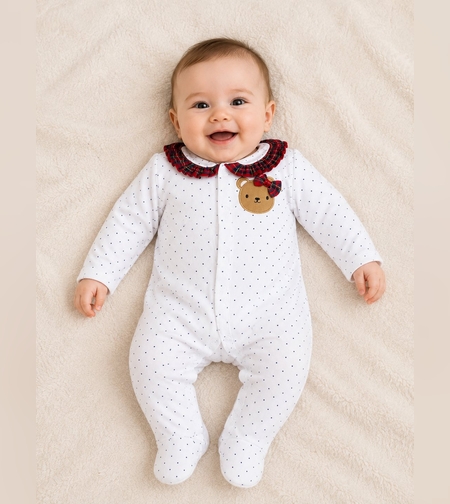 Бебешки гащеризон Teddy Tartan