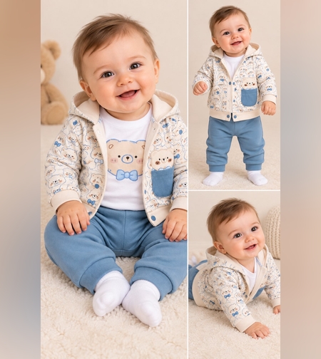 Бебешки комплектBlue Teddy – 3 части