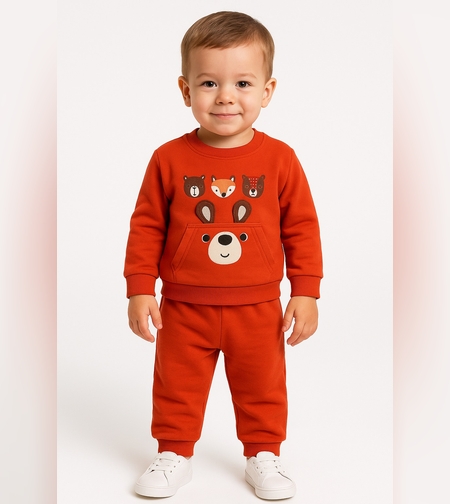 Ватиран детски комплект с мечета и лисица