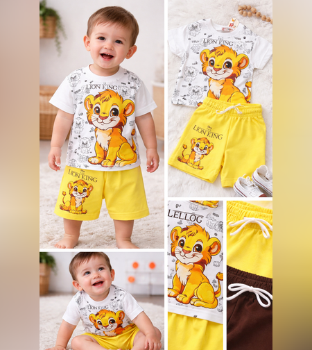 Детски летен комплект с лъвче