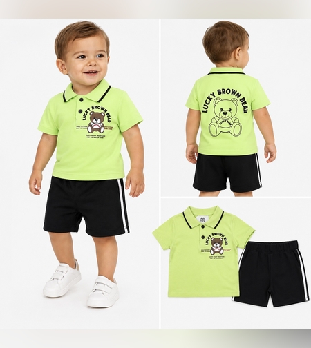 Летен детски комплект Lucky Brown Bear