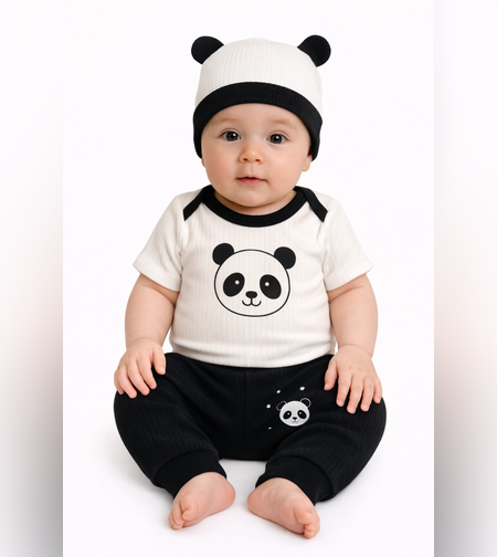 Комплект за новородено с панда 6 части