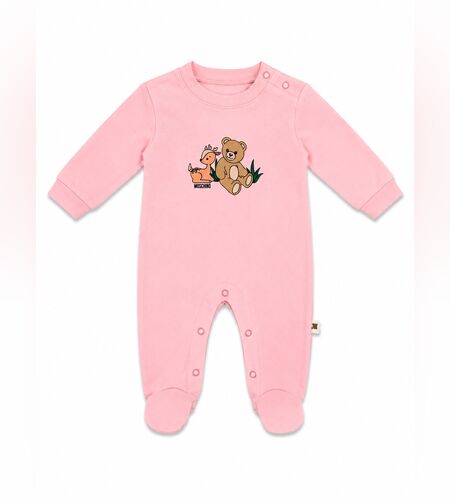 Бебешки гащеризон Teddy Friends Pink