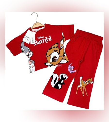 Детски комплект Бамби Червен