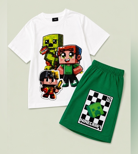 Детски комплект  Minecraft  100% памук