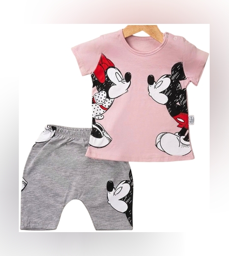 Детски летен комплект с Мики и Мини Маус