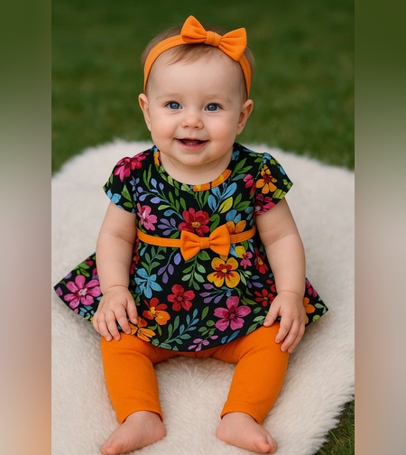 Цветен детски комплект за момиче