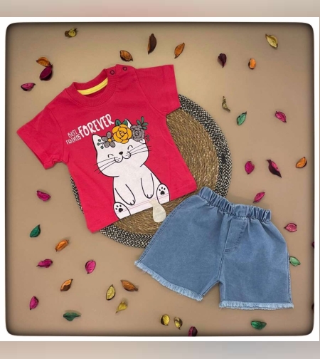 Детски комплект с коте