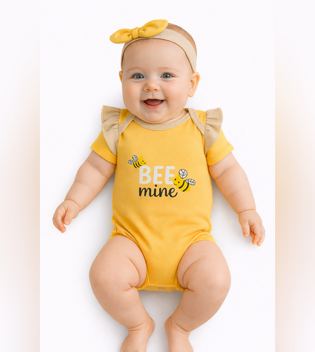 Бебешки ромпър с пчелички