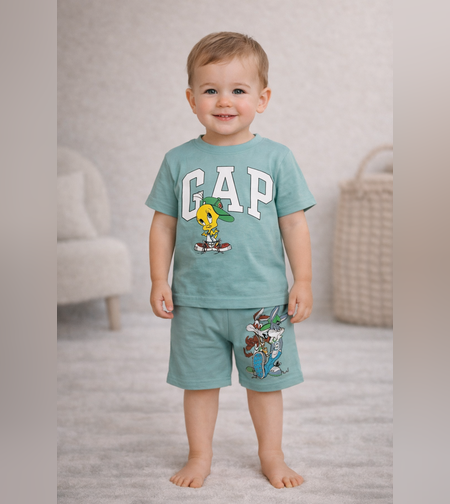 Летен Комплект Тениска и Панталонки за Момче