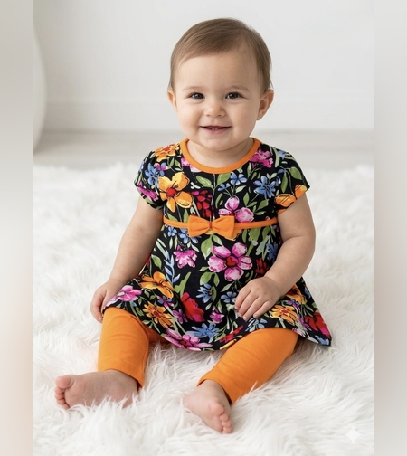 Цветен детски комплект за момиче