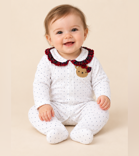 Бебешки гащеризон Teddy Tartan