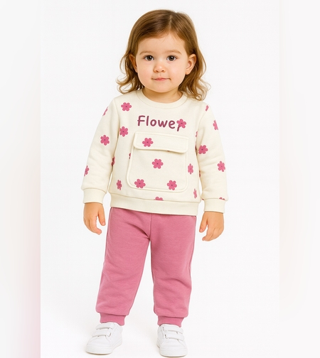 Ватиран комплект за момиче  Flower