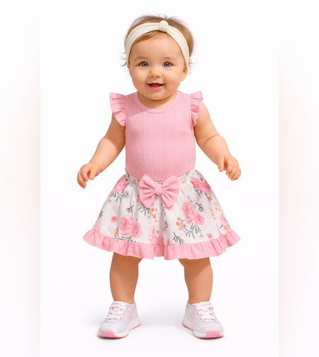 Бебешки комплект в розово