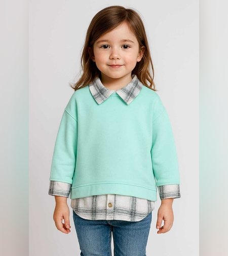 Детска туника с Мини Маус и ефект на риза