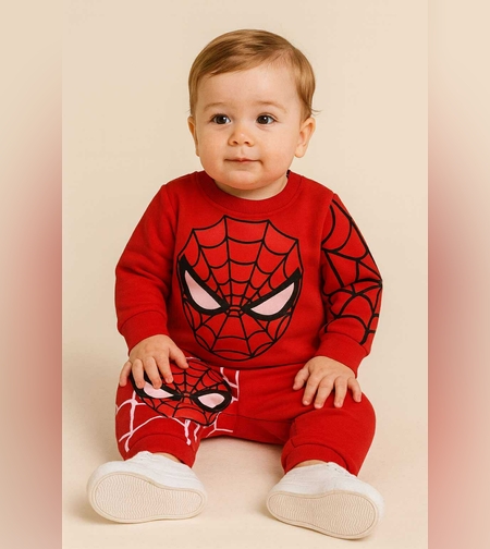 Бебешки ватиран комплект Спайдърмен