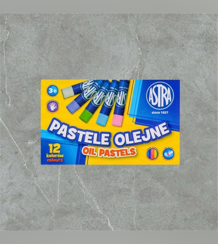 Маслени пастели Astra - 12 цвята