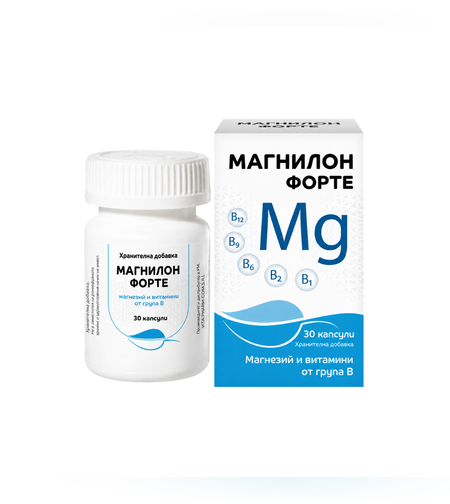 МАГНИЛОН Форте капсули N 30 – магнезий с витамини от група B