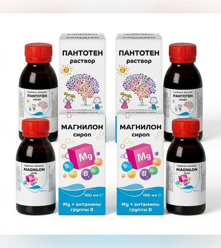Сет за деца (Пантотен разтвор-2 бр.+Магнилон сироп-2 бр.)