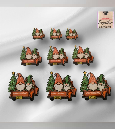 „Джудже с елха в коледен камион“ -10бр