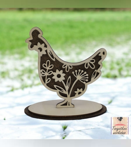 Великденска украса кокошка