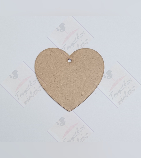 Сърце от МДФ 110*110*2,8мм-5бр.