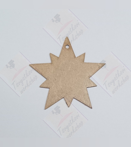 Коледна звезда от МДФ 110*110*2,8мм-5бр.