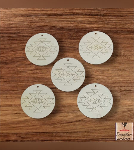 Декоративни Дървени Елементи с Шевици 60*2,5мм-5бр