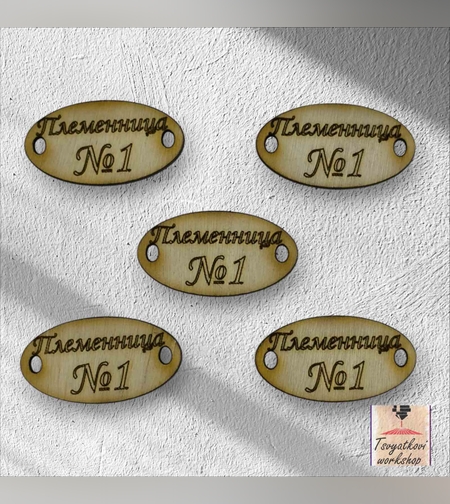 Племенница №1 30*16*2.5мм-10бр.