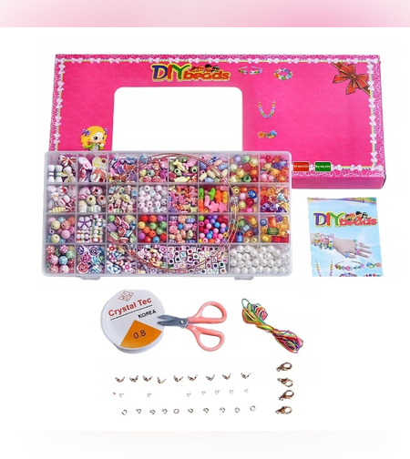 Комплект за изработка на бижута, Орнаменти, За момичета, Многоцветен