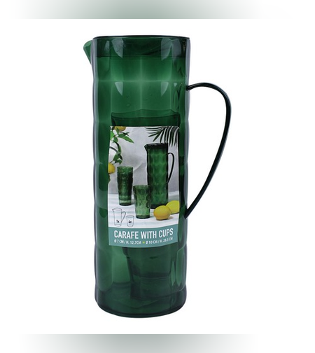 Пластмасова кана с 4 чаши