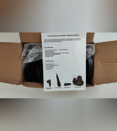 Лед прожектор за снежинки