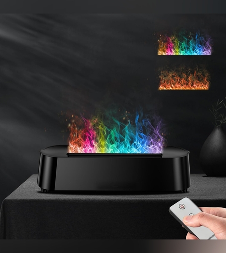 Цветен дифузер за овлажнител с пламък