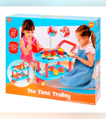 PlayGo 23-piece Tea Time Trolley Set