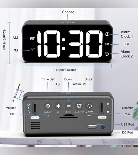 Дигитален будилник часовник